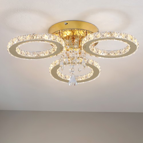 Led ceiling light - light, gold