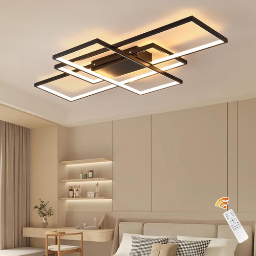 Modern ceiling lamp - ceiling, 3-squares